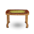 DINING TABLE 4 SEAT RTG P/L PRINT WAVE - SW