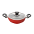 TOPPER NONSTICK GLAMOUR DEEP FRY PAN WITH LID (RED) 28 CM 805609