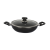TOPPER NONSTICK GLAMOUR DEEP FRY PAN WITH LID (BLACK) 24 CM