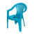 COMMODE CHAIR WITH ARM-TULIP GREEN