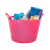 FLEXIBLE BASKET 26 LTR PINK 212C
