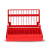 FOLDING DISH DRAINER RED