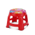 ROUND STOOL MEDIUM PRINTED RED