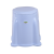 HIGH COMMODE LAVENDER BLUE WITH GRIPER TEL