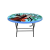 DINING TABLE 4 SEAT OVAL S/L PRINTED - BLACK