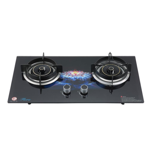 RFL BUILT IN HOB DOUBLE GAS STOVE FLORA LPG 960881