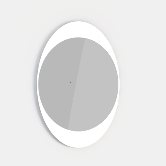 Wall Mirror- White Oval CRAFT ITEMS 993014