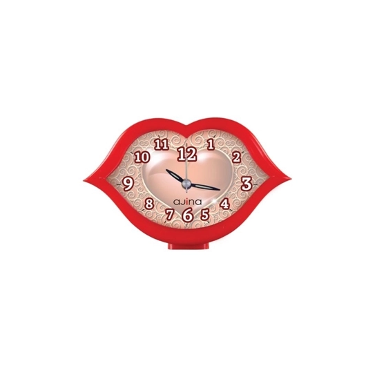 RFL  MOUTH TABLE CLOCK RED