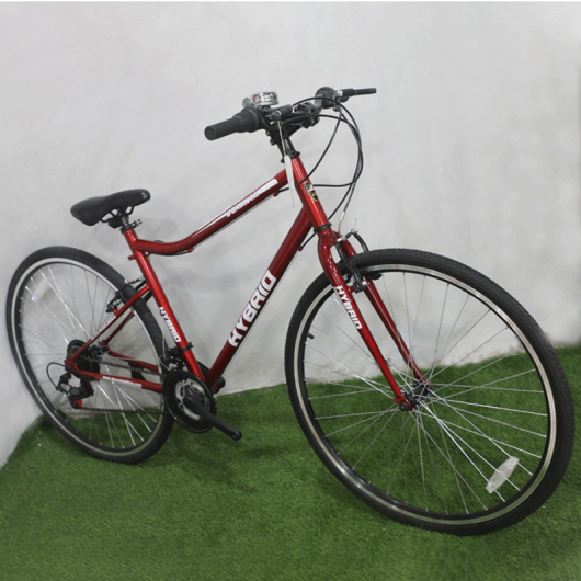 DURANTA STEEL 18-SPD 700C HYBRID RED