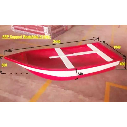 FRP SUPPORT BOAT 8' RED & WHITE987602