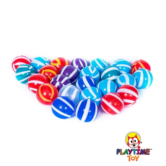 PLAYTIME DOUBLE COLORED PLASTIC KIDS BALL 50 PCS