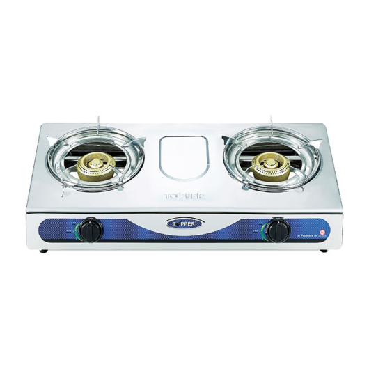 TOPPER DOUBLE SS AUTO GAS STOVE NG A-203