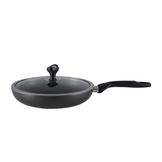 TOPPER NONSTICK GLAMOUR FRY PAN WITH LID (BLACK) 28 CM