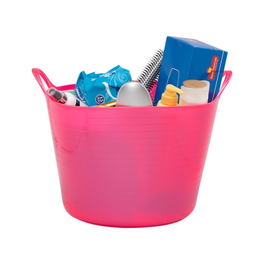 FLEXIBLE BASKET 26 LTR PINK 212C