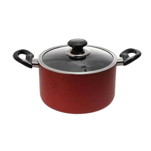 TOPPER NONSTICK GLAMOUR CASSEROLE WITH LID (RED)  28 CM 805608