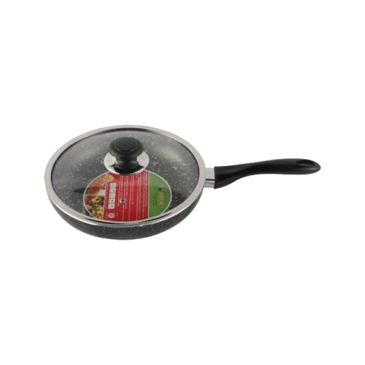 TOPPER NONSTICK CLASSIC FRY PAN WITH LID (SPATTER GREY) 22 CM