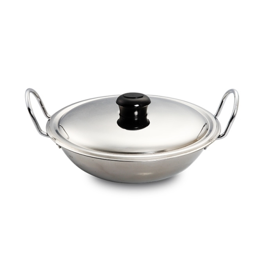 PREMIUM BRIGHT SS FANCY KORAI WITH LID 4
