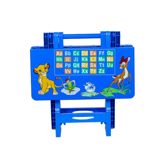 BABY FOLDING TABLE PRINTED ABC SM BLUE 