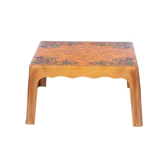 RFL  CENTER TABLE PRINTED DOODLE SANDAL WOOD