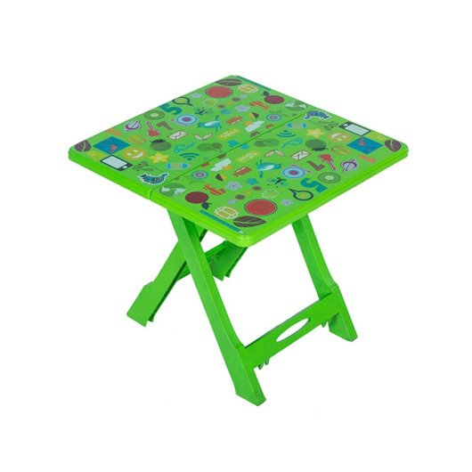 RFL  BABY FOLDING TABLE PRINTED MUSIC PARROT GREEN