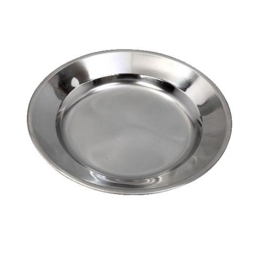 PREMIUM BRIGHT SS DESIGNED PLANE PLATE 24CM