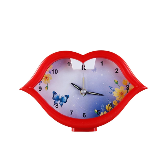 RFL  MOUTH TABLE CLOCK RED