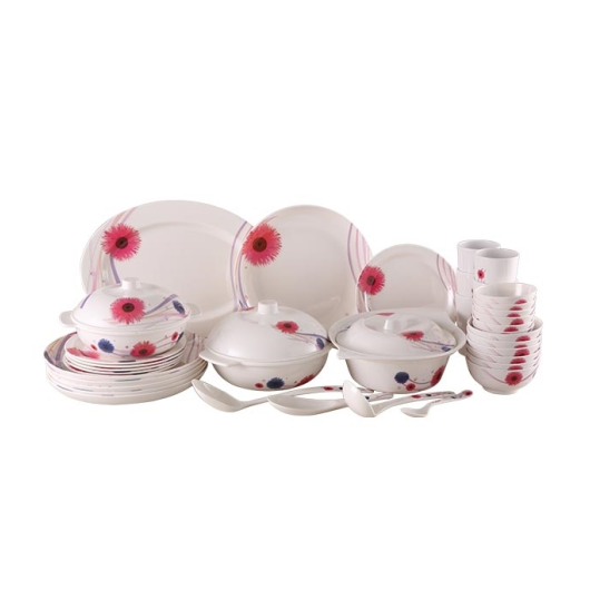 DINNERÂ SET ROUND 44 PCS RAINBOW