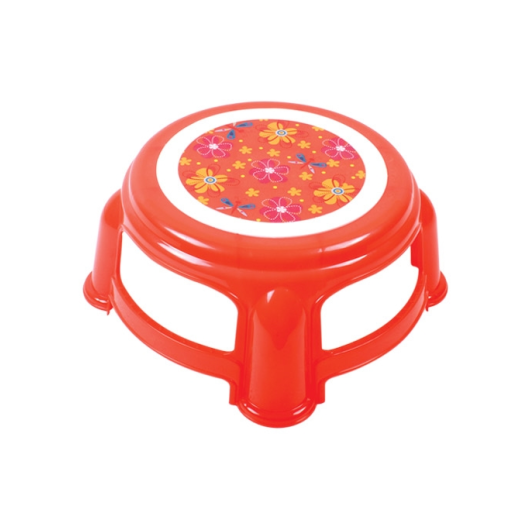ROUND MINI STOOL RED