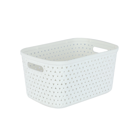 RFL  CAINO RTG BASKET WITH LID 6.75L OFF WHITE