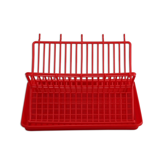 FOLDING DISH DRAINER RED