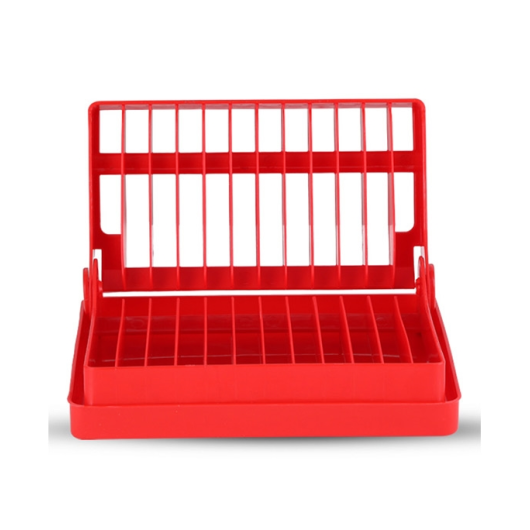 FOLDING DISH DRAINER RED