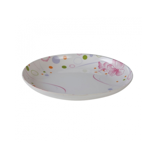 11" COUP PLATE -CAMELLIA