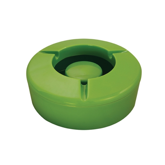 ASH TRAY WITH LID 5" GREEN