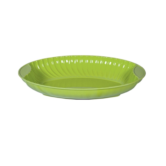 DESIGN RICE DISH 16" OVAL GREEN BY DPLS