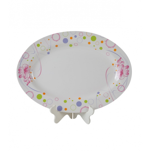 ITALIANO 16" DECORATOR DISH CAMELLIA