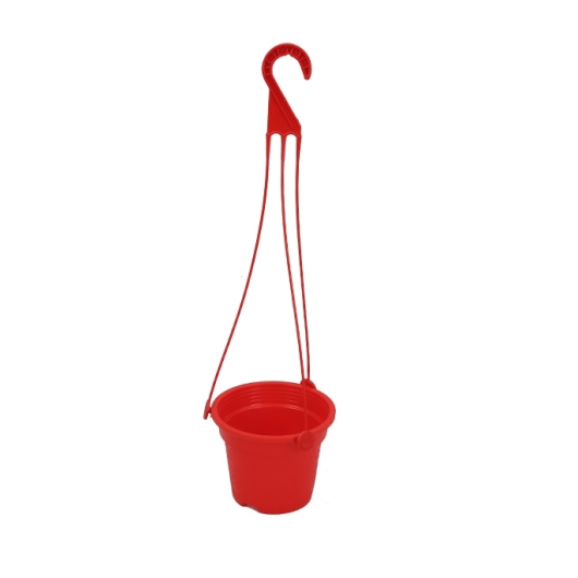 TEL PLASTIC HANGING FLOWER TUB SMALL RED