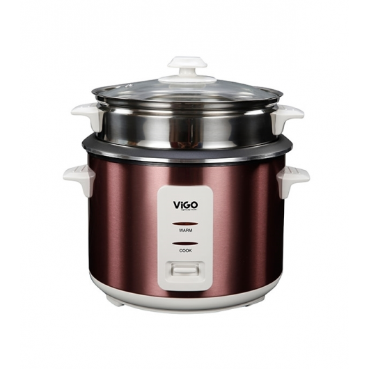 ViGo Rice Cooker 1.8 L SS 4006 Red (Single Pot)