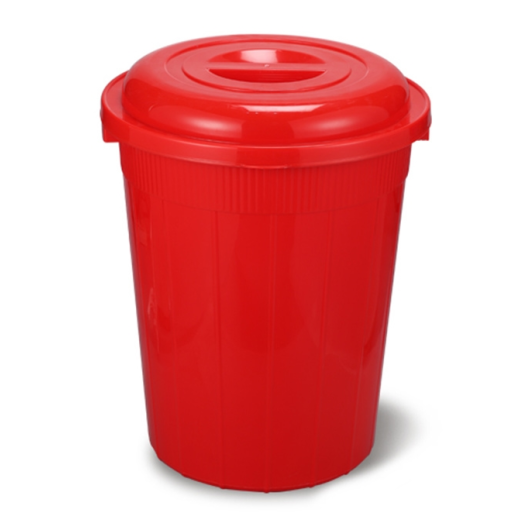 DRUM BUCKET WITH LID 70 LITERS RED