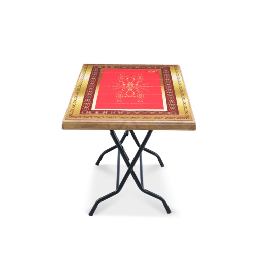 RFL  DECORATE TABLE 4 SEATED STEEL LEG PRINTED PARK S.WOOD